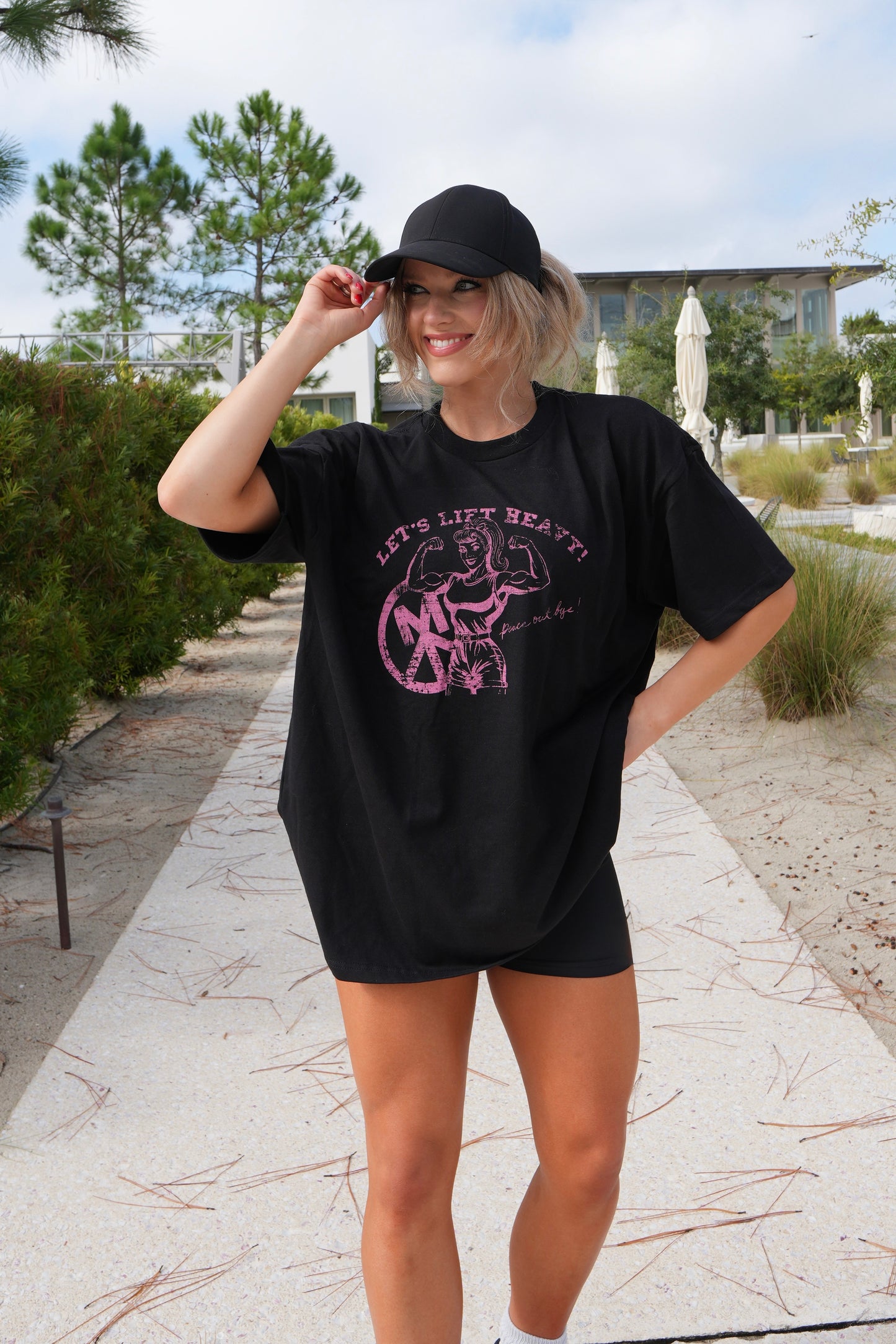 "Let's Lift Heavy!" Oversized Tee