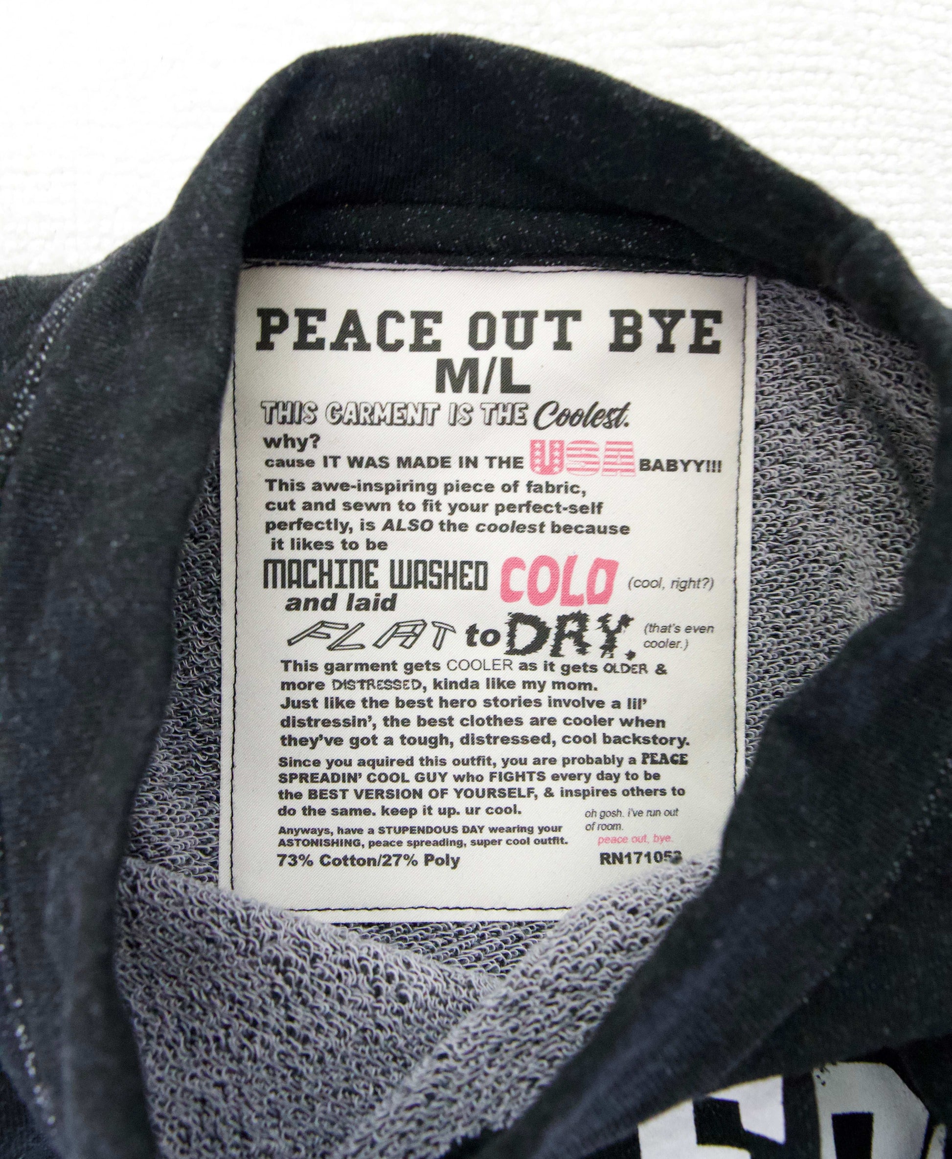 Peace Out Bye Crewneck