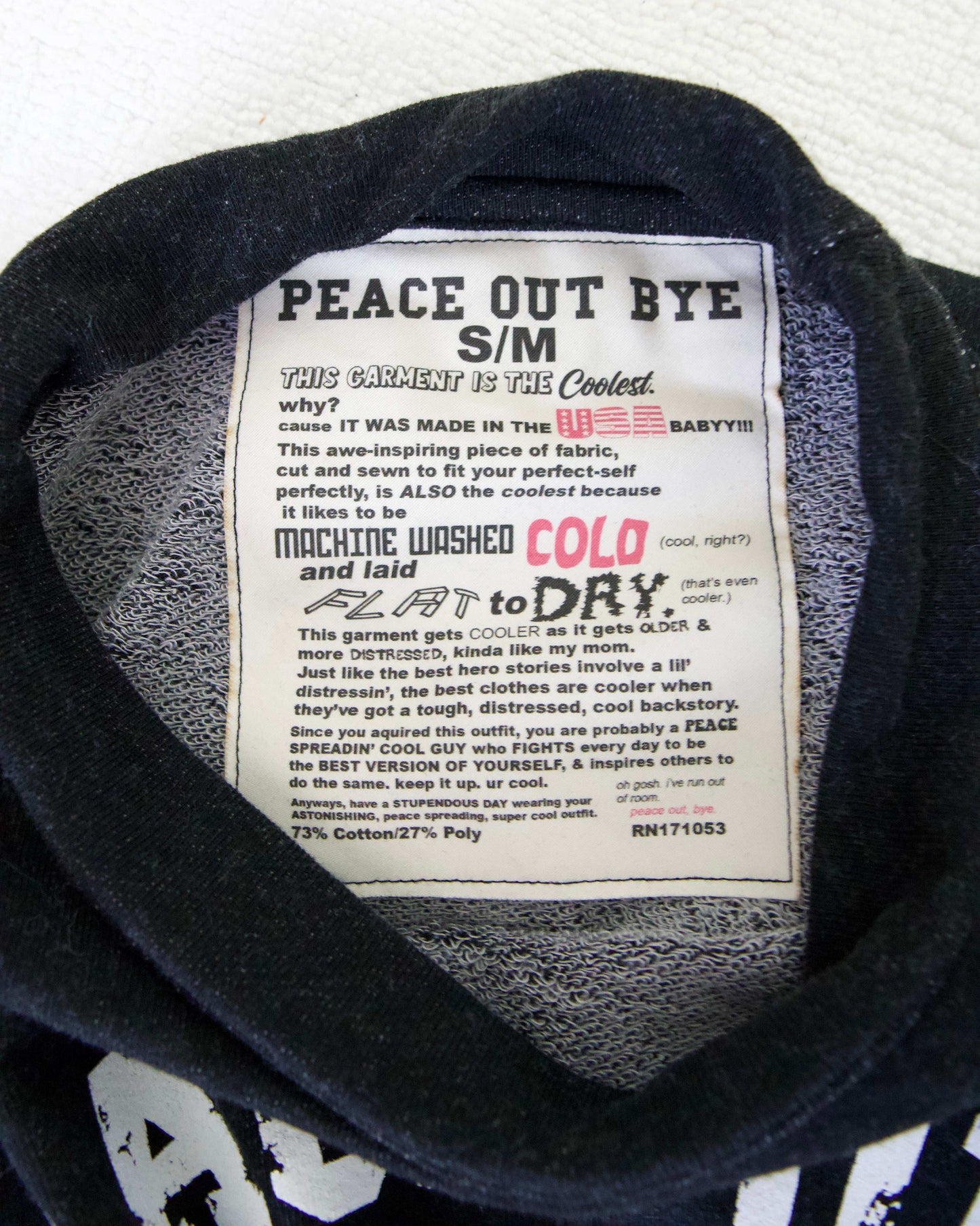 Peace Out Bye Crewneck