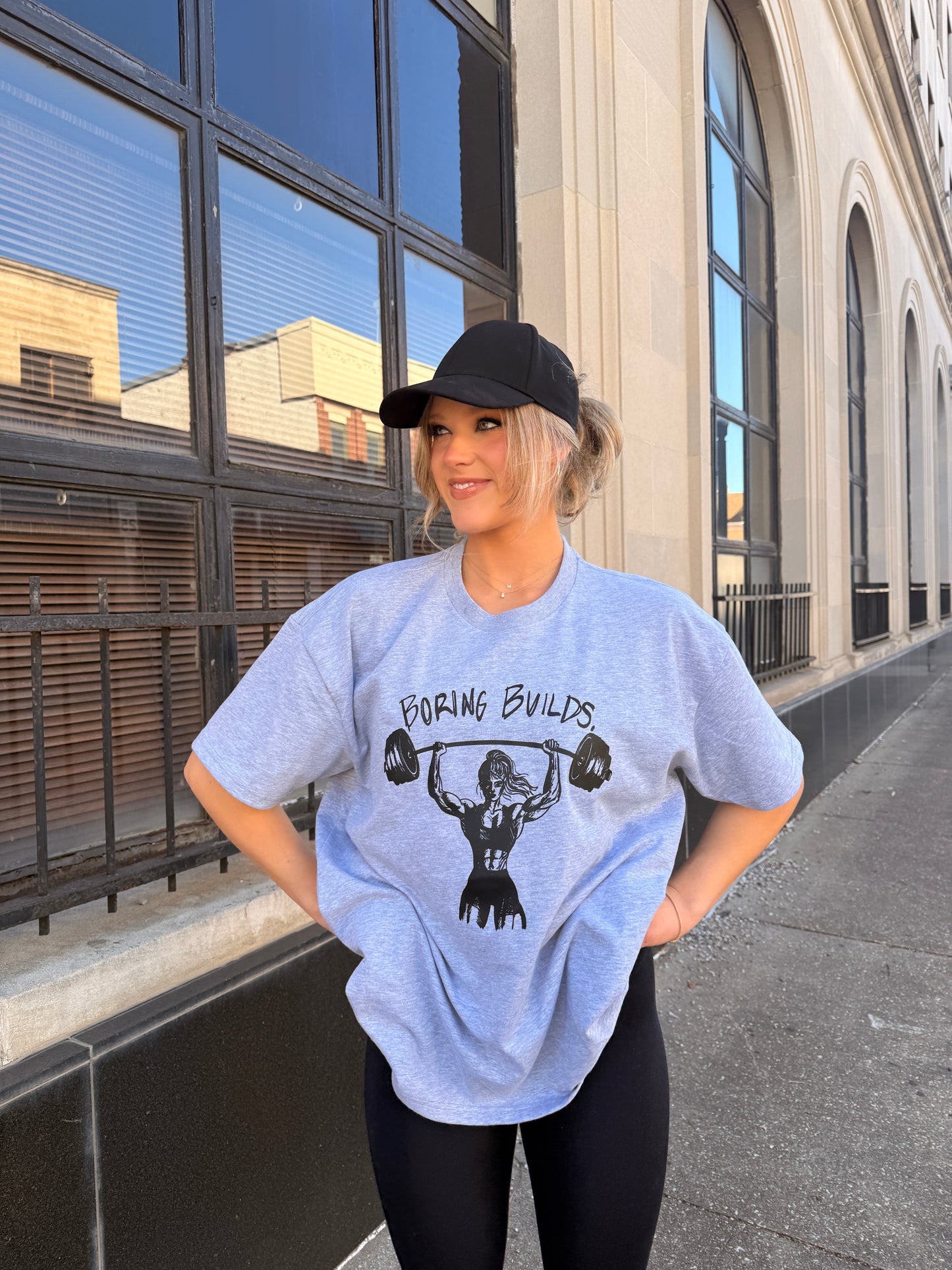 "Boring Builds" Oversized Tee