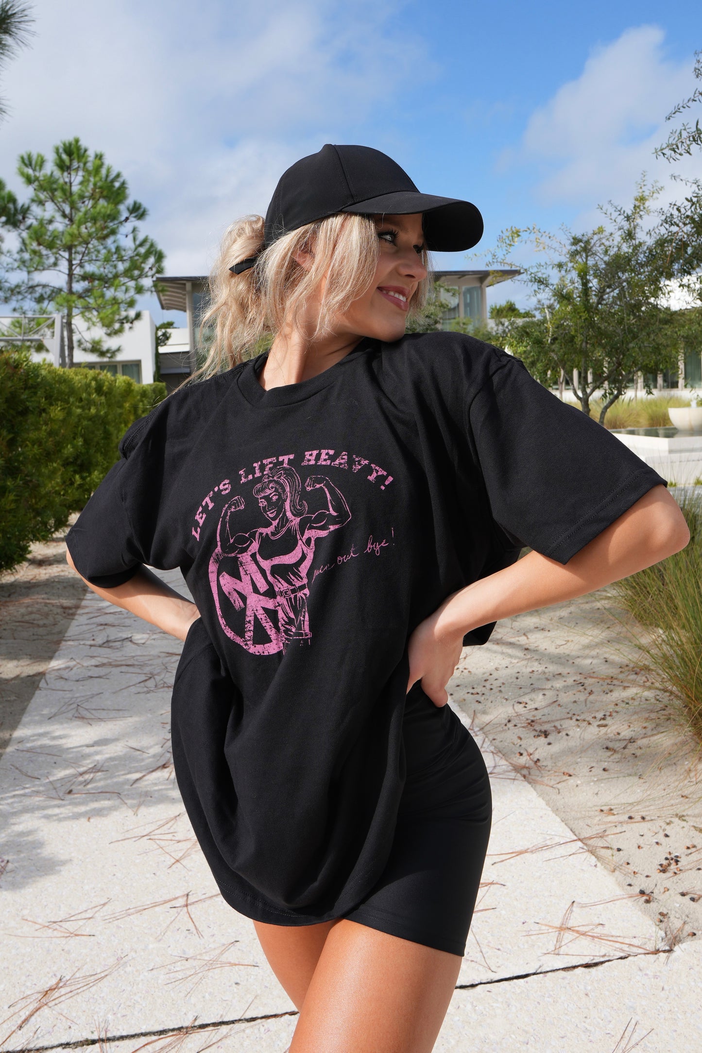 "Let's Lift Heavy!" Oversized Tee