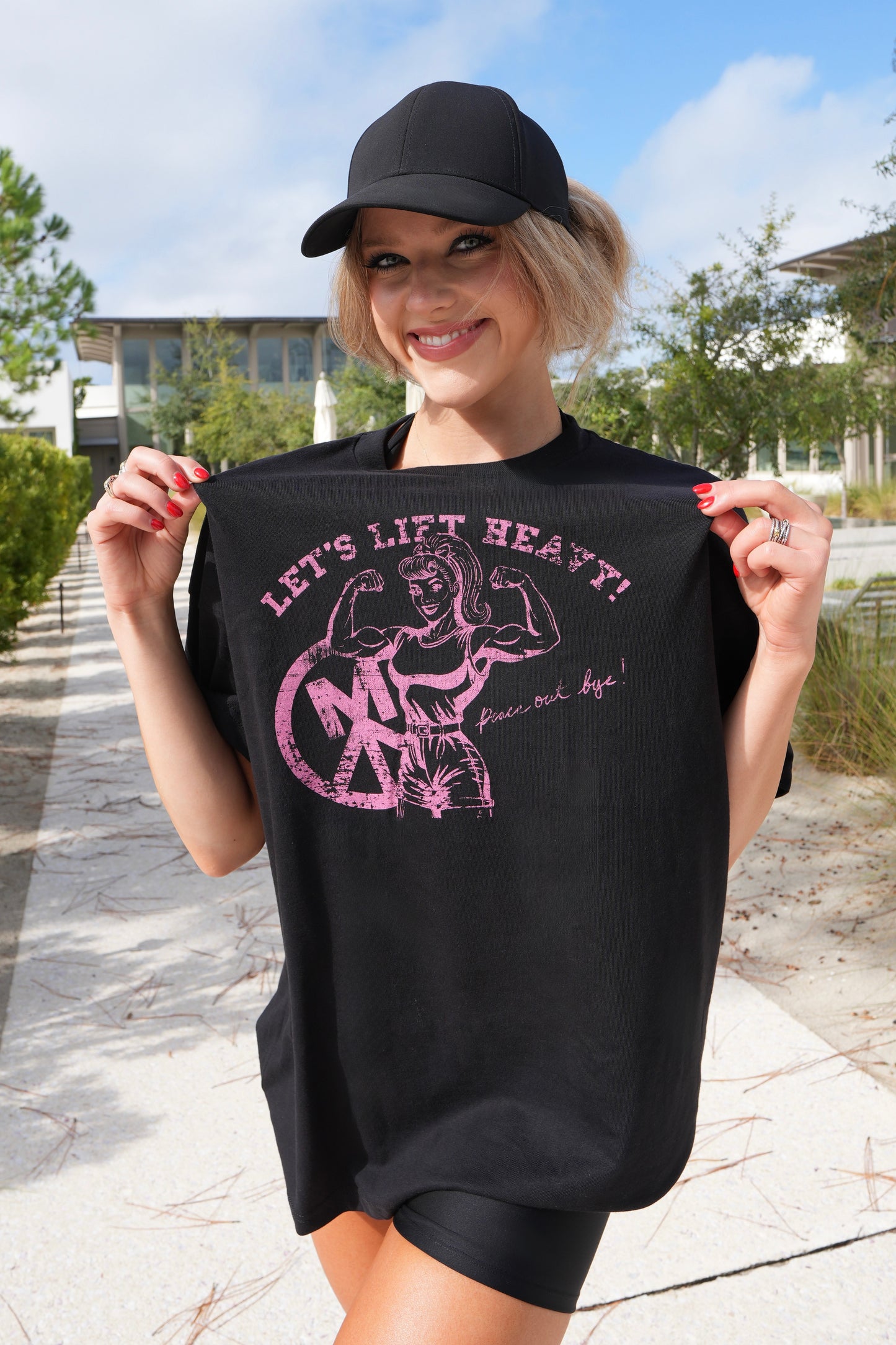 "Let's Lift Heavy!" Oversized Tee
